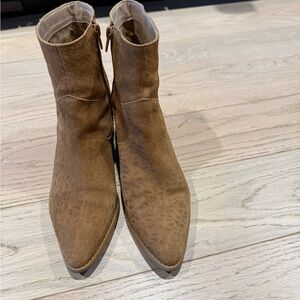 Brown Suede Ankle Boots